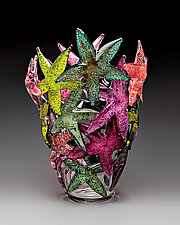Starfish Cluster by John Gibbons (Art Glass Vase)