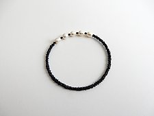 Silver and Pearl Bangle by Boo Poulin (Silver & Pearl Bracelet)
