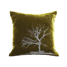 Gilded Luxe Tree Pillow by Helene Ige (Velvet Pillow)