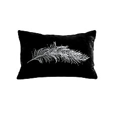 Gilded Luxe Feather Pillow by Helene Ige (Velvet Pillow)