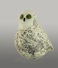 Snow Owl by Orient & Flume Art Glass (Art Glass Sculpture)