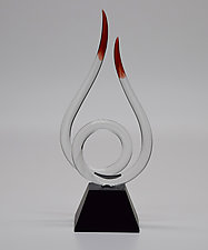 Flame by Hung Nguyen (Art Glass Sculpture)