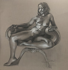 Tatianna by Cathy Locke (Charcoal Drawing)