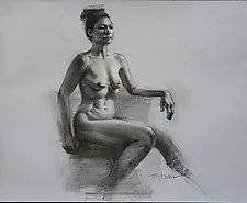 Leigh by Cathy Locke (Charcoal Drawing)