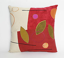 Falling Red by Susan Hill (Cotton & Linen Pillow)
