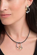 Snuggling Pendant by Nancy Linkin (Gold & Silver Necklace)