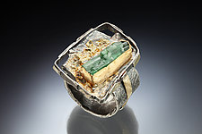 Forest Water Ring by Nina Mann (Gold, Silver & Stone Ring)