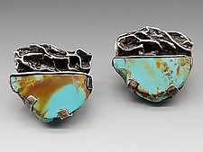 Sonoran Sky Earrings by Nina Mann (Silver & Stone Earrings)