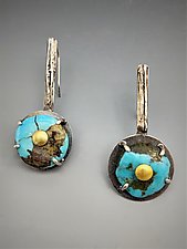 Las Cruces Earrings by Nina Mann (Silver & Stone Earrings)