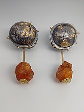 Savani Earrings by Nina Mann (Gold, Silver & Stone Earrings)