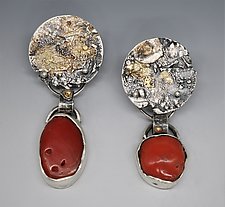 Santa Fe Sun Earrings by Nina Mann (Gold, Silver & Stone Earrings)