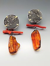 Shadow of the Moon Earrings by Nina Mann (Silver & Stone Earrings)