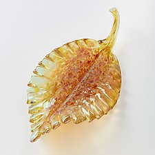 Fall Leaves Group by Drew and Jeannine Hine (Art Glass Sculpture)