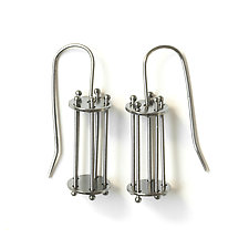 Cage Earrings by Ashka Dymel (Silver Earrings)