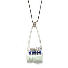 Swing Necklace by Ashka Dymel (Silver & Stone Necklace)