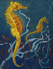 Seahorses by Sherry Schreiber (Giclee Print)