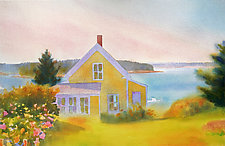 Yellow House, Summer Afternoon by Suzanne Siegel (Pigment Print)