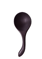Flame-Blackened Wide Serving Ladle by Jonathan Simons (Wood Serving Utensil)