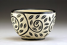 Vine and Leaf Bowl by Jennifer Falter (Ceramic Bowl)