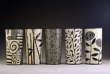 Cylinder Vases by Jennifer Falter (Ceramic Vessel)