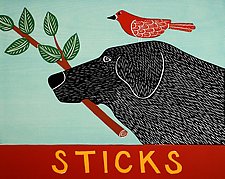 Sticks by Stephen Huneck (Giclee Print)