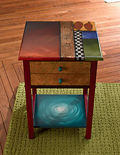 Two-Drawer End Table by Wendy Grossman (Wood Side Table)