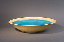 Butter Wrap with Dark Turquoise by Amber Archer (Ceramic Bowl)