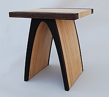 Small Arch End Table by Kerry Vesper (Wood Side Table)