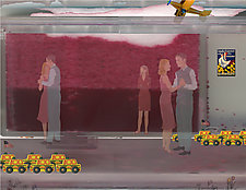 Taxi Tanks Save the World by Mary Hatch (Pigment Print)
