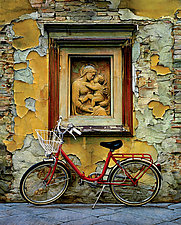 Red Bicycle by Christopher Young (Pigment Print)