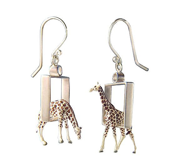 ICYROSE 925 Sterling Silver Small Giraffe Stud Earrings 23053