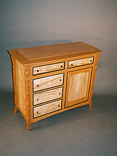 Cherry Console Cabinet by John Wesley Williams (Wood Cabinet)