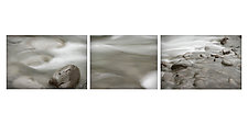 Triptych of Flowing River 1 by Steven Keller (Color Photograph)