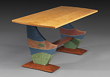 Cantilevered Coffee Table by Mark Del Guidice (Wood Coffee Table)