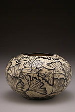 Ginkgo Vase by Jennifer Falter (Ceramic Vase)