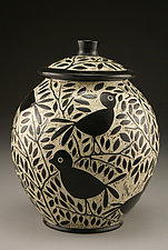Blackbird Cookie Jar by Jennifer Falter (Ceramic Cookie Jar)
