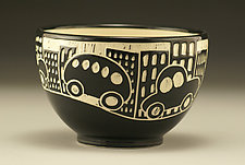 City Scene Bowl by Jennifer Falter (Ceramic Bowl)