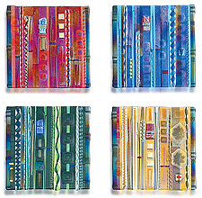 Wall Panel Color Series Set by Mark Ditzler (Art Glass Wall Sculpture)