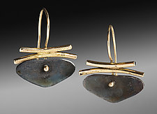 Butterfly Earrings by Peg Fetter (Gold & Silver Earrings)