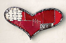 Chubby Heart by Anthony Hansen (Metal Wall Sculpture)