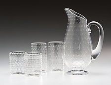Bubble Pitcher and Glasses by Kenny Pieper (Art Pitcher & Drinkware)