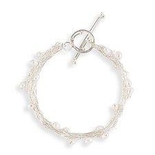 Ariadne Bracelet by Randi Chervitz (Silver & Pearl Bracelet)