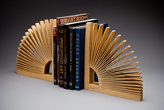 wood bookends