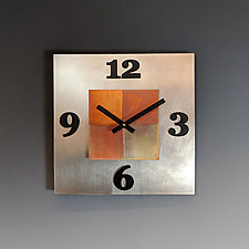 Kitchen Steel by Leonie Lacouette (Metal Clock)
