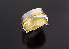 Slim Ran Ring by Sana  Doumet (Gold & Silver Ring)