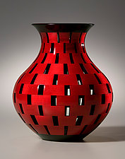 Open Segment Vase by Joel Hunnicutt (Wood Sculpture)