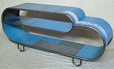 Paperclip Console in Blue by Doug Meyer (Metal Console Table)