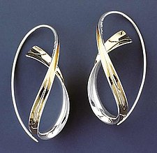 Cascade Earrings by Nancy Linkin (Gold & Silver Earrings)