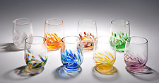 Vino Breve - 8 Piece Set by Corey Silverman (Art Glass Drinkware)