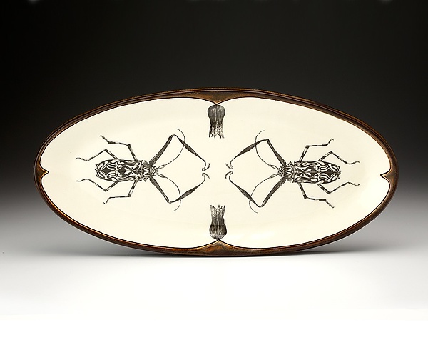 Platter: Harlequin Beetle by Laura Zindel (Ceramic Platter) | Artful Home
